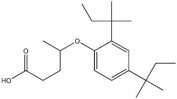 4-(2,4-Di-tert-pentylphenoxy)pentanoic acid 结构式