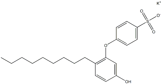 3'-Hydroxy-6'-nonyl[oxybisbenzene]-4-sulfonic acid potassium salt 结构式