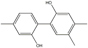 4,4',5-Trimethyl-1,1'-biphenyl-2,2'-diol 结构式