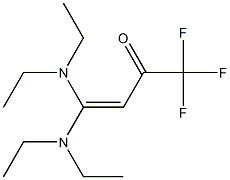 1,1,1-Trifluoro-4,4-bis(diethylamino)-3-buten-2-one 结构式
