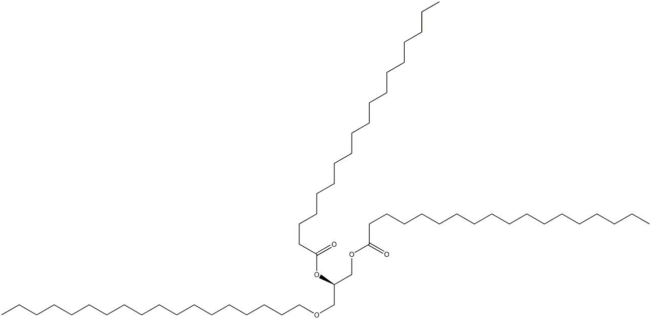 [R,(+)]-1-O,2-O-Distearoyl-3-O-octadecyl-D-glycerol 结构式