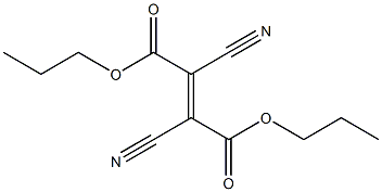 (E)-2,3-Dicyano-2-butenedioic acid dipropyl ester 结构式