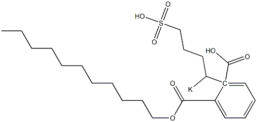 Phthalic acid 1-undecyl 2-(1-potassiosulfobutyl) ester 结构式