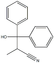 3-Hydroxy-2-methyl-3,3-diphenylpropiononitrile 结构式