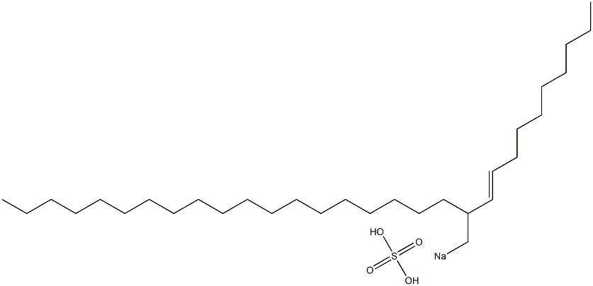 Sulfuric acid 2-(1-decenyl)henicosyl=sodium ester salt 结构式