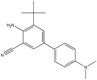 4-Amino-5-tert-butyl-4'-(dimethylamino)biphenyl-3-carbonitrile 结构式