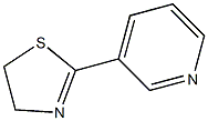 2-(Pyridin-3-yl)-4,5-dihydrothiazole 结构式