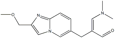 2-(Methoxymethyl)-6-[2-[(dimethylamino)methylene]-3-oxopropyl]imidazo[1,2-a]pyridine 结构式