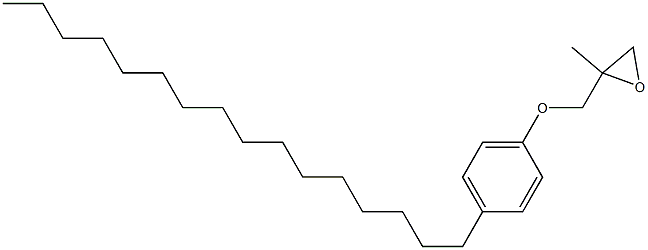 4-Hexadecylphenyl 2-methylglycidyl ether 结构式