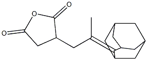 Dihydro-3-[2-methyl-2-(adamantan-2-ylidene)ethyl]furan-2,5-dione 结构式