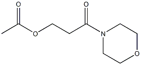 4-(3-Acetoxypropionyl)morpholine 结构式