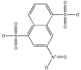 3-Nitro-1,5-naphthalenedisulfonate 结构式