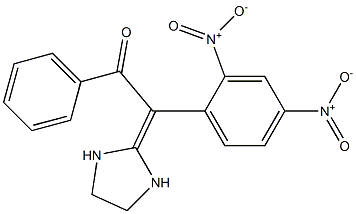 2-[(2,4-Dinitrophenyl)(benzoyl)methylene]imidazolidine 结构式