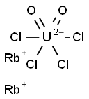 Rubidium tetrachlorodioxouranate(VI) 结构式