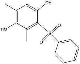 3,5-Dimethyl-2-(phenylsulfonyl)hydroquinone 结构式