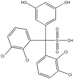 Bis(2,3-dichlorophenyl)(3,5-dihydroxyphenyl)methanesulfonic acid 结构式