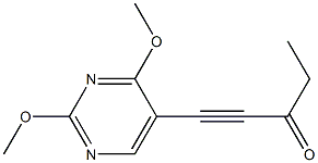 5-(3-Oxo-1-pentynyl)-2,4-dimethoxypyrimidine 结构式