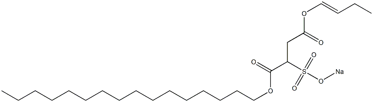 2-(Sodiosulfo)succinic acid 1-hexadecyl 4-(1-butenyl) ester 结构式