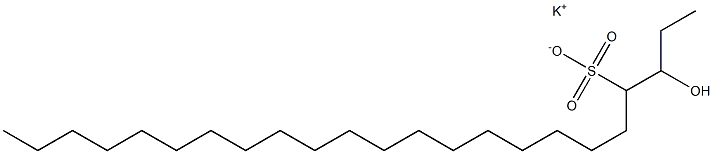 3-Hydroxytricosane-4-sulfonic acid potassium salt 结构式