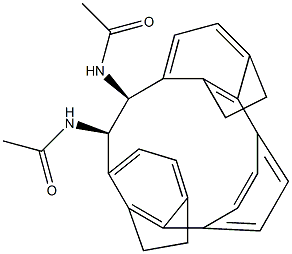 (1R,2S)-N,N'-Diacetyl-1,2-[p-phenylenebis(ethylene-3,1-phenylene)]-1,2-ethanediamine 结构式