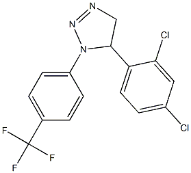 1-(4-Trifluoromethylphenyl)-5-(2,4-dichlorophenyl)-4,5-dihydro-1H-1,2,3-triazole 结构式