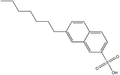 7-Heptyl-2-naphthalenesulfonic acid 结构式