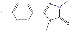 2,4-Dimethyl-5-(4-fluorophenyl)-2H-1,2,4-triazol-3(4H)-one 结构式