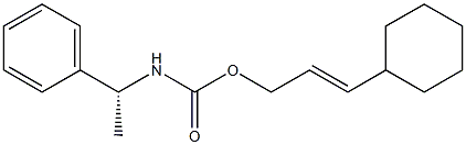 N-[(R)-1-Phenylethyl]carbamic acid (E)-3-cyclohexylallyl ester 结构式