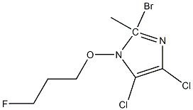 2-Bromo-4,5-dichloro 1-(3-fluoropropoxy)methyl-1H-imidazole 结构式