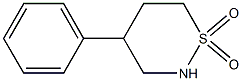 4-Phenyltetrahydro-2H-1,2-thiazine 1,1-dioxide 结构式