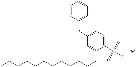 4-Phenoxy-2-dodecylbenzenesulfonic acid sodium salt 结构式