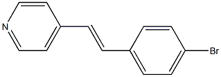 4-[2-(4-Bromophenyl)ethenyl]pyridine 结构式