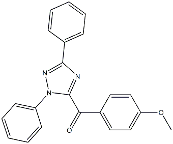 5-(4-Methoxybenzoyl)-1,3-diphenyl-1H-1,2,4-triazole 结构式