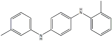 N-(2-Methylphenyl)-N'-(3-methylphenyl)-p-phenylenediamine 结构式