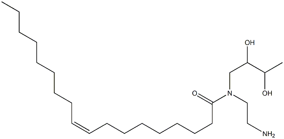 N-(2-Aminoethyl)-N-(2,3-dihydroxybutyl)oleic amide 结构式