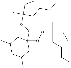 3,5-Dimethyl-1,1-bis(1-ethyl-1-methylpentylperoxy)cyclohexane 结构式