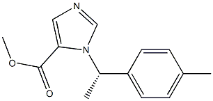 1-[(S)-1-(4-Methylphenyl)ethyl]-1H-imidazole-5-carboxylic acid methyl ester 结构式