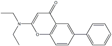 2-(Diethylamino)-6-phenylchromone 结构式