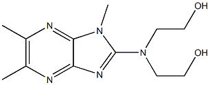 2,2'-[[1,5,6-Trimethyl-1H-imidazo[4,5-b]pyrazin-2-yl]imino]bisethanol 结构式