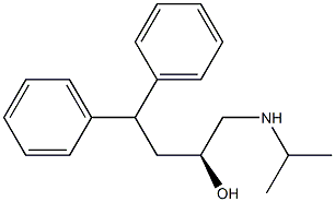 (S)-1-(Isopropylamino)-4,4-diphenyl-2-butanol 结构式
