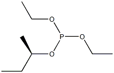 (-)-Phosphorous acid [(R)-sec-butyl]diethyl ester 结构式