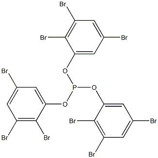 Phosphorous acid tris(2,3,5-tribromophenyl) ester 结构式