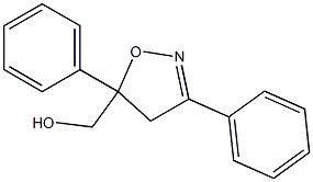 3,5-Diphenyl-4,5-dihydroisoxazole-5-methanol 结构式