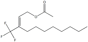 Acetic acid (E)-3-trifluoromethyl-2-undecenyl ester 结构式