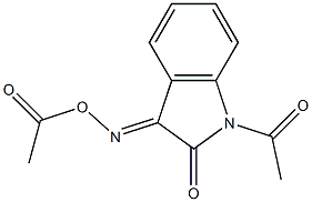 1-Acetyl-3-(acetoxyimino)-1H-indol-2(3H)-one 结构式