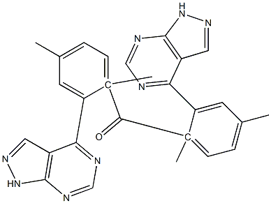 1-Methyl-1H-pyrazolo[3,4-d]pyrimidin-4-yl(4-methylphenyl) ketone 结构式