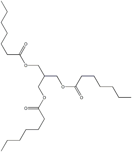 2-[(Heptanoyloxy)methyl]-1,3-propanediol diheptanoate 结构式