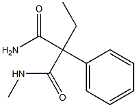 2-Ethyl-2-phenyl-N-methylmalonamide 结构式