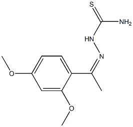 1-[1-(2,4-Dimethoxyphenyl)ethylidene]thiosemicarbazide 结构式