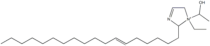 1-Ethyl-1-(1-hydroxyethyl)-2-(6-octadecenyl)-3-imidazoline-1-ium 结构式